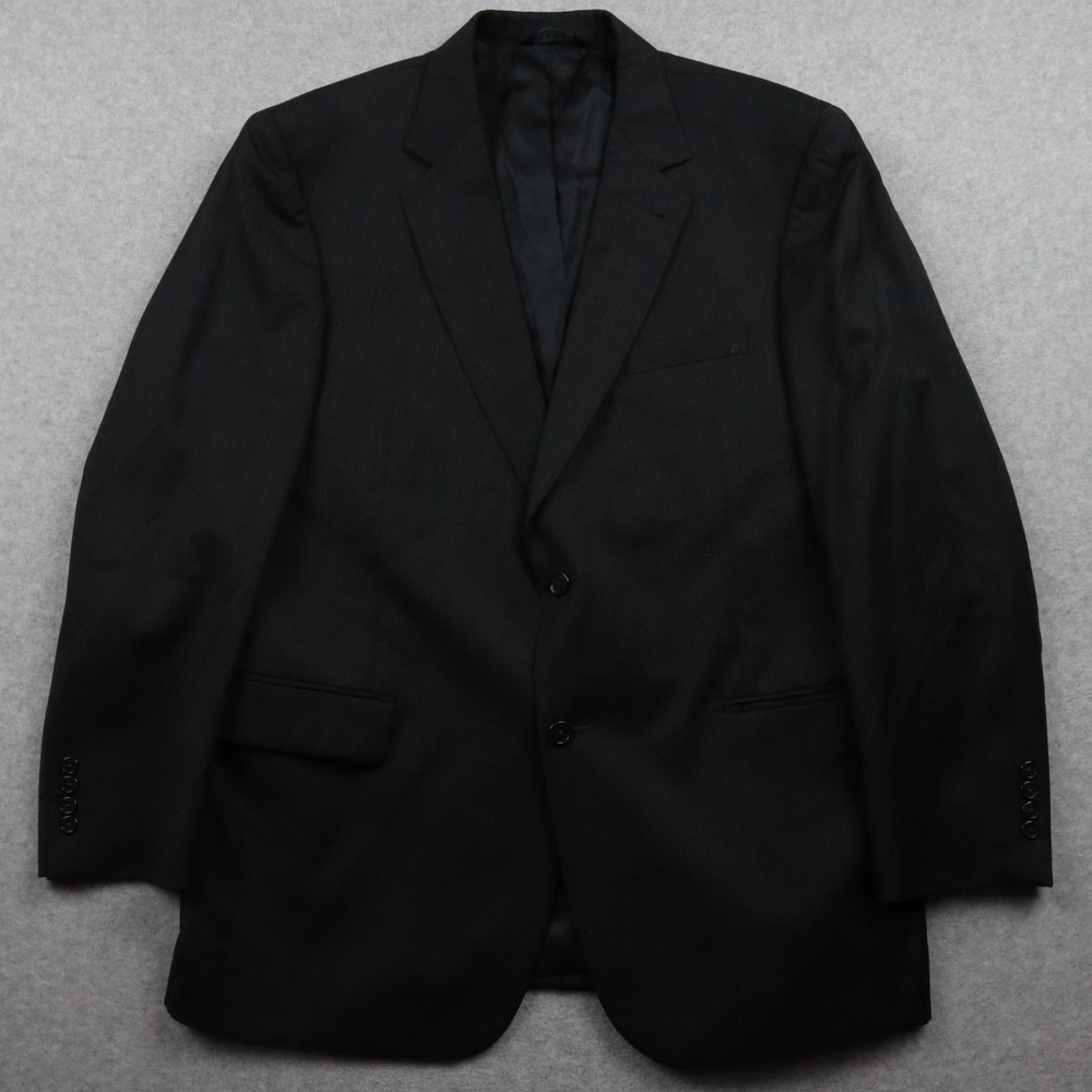 Jos A Bank Blazer Mens 43R Signature Wool 2-Button‎ Suit Jacket Coat Charcoal